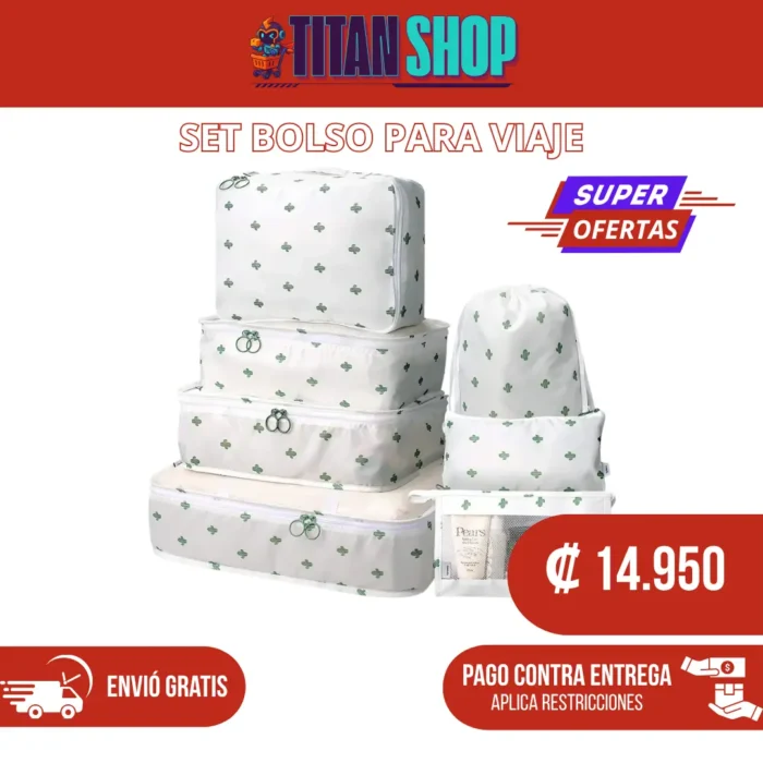 26 Set Bolso para Viaje