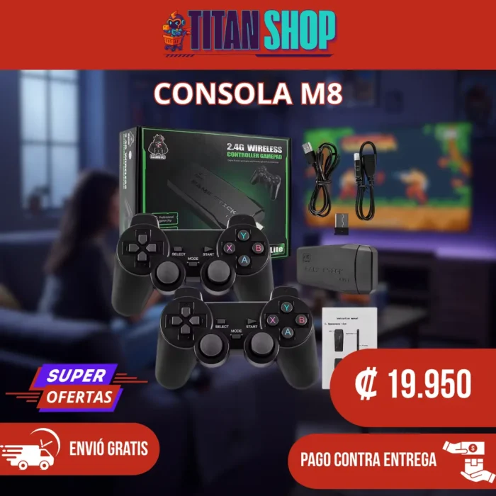 4 Consola Retro M8 EV1076 Doble Mando