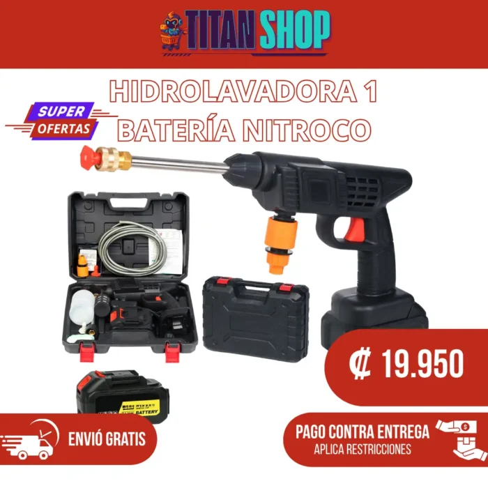7 Pistola hidrolavadora Nitroco 1 Batería