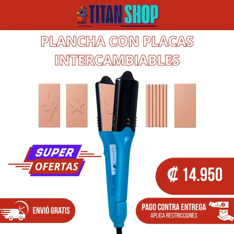 Plancha para Cabello con Placas Intercambiables